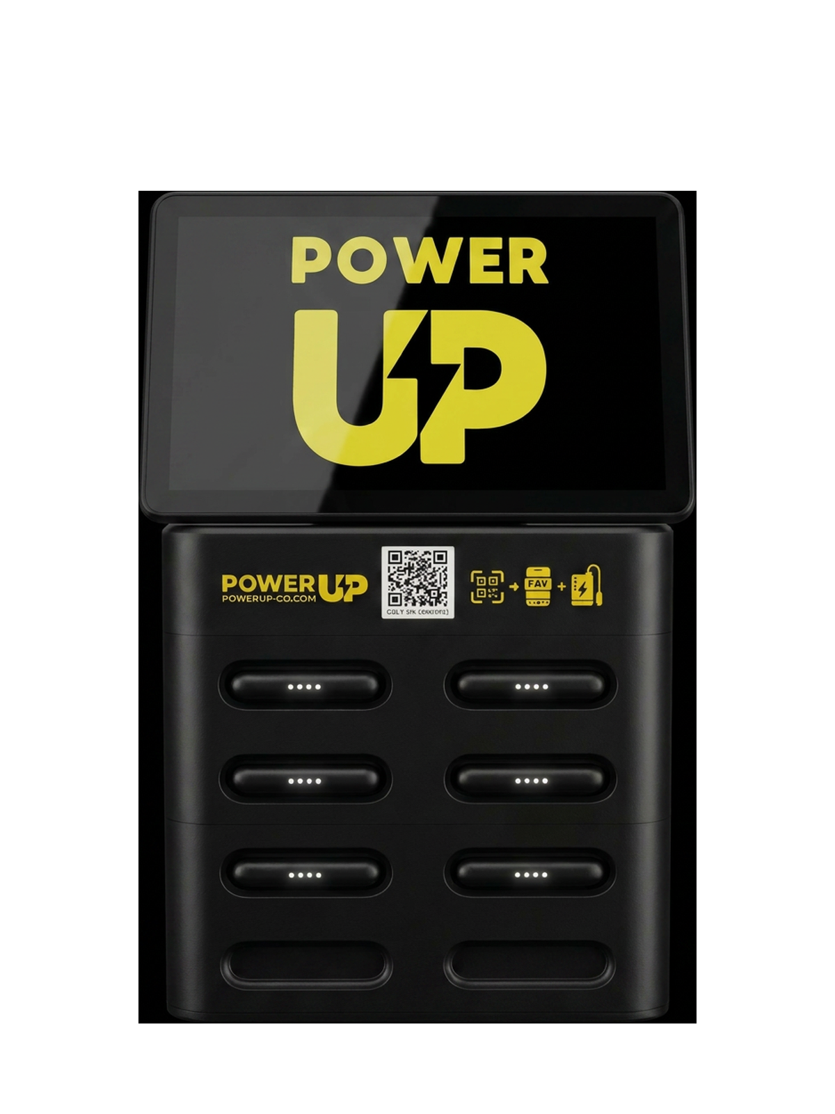 Станция PowerUP на 8 слотов — продуктовый рендер
