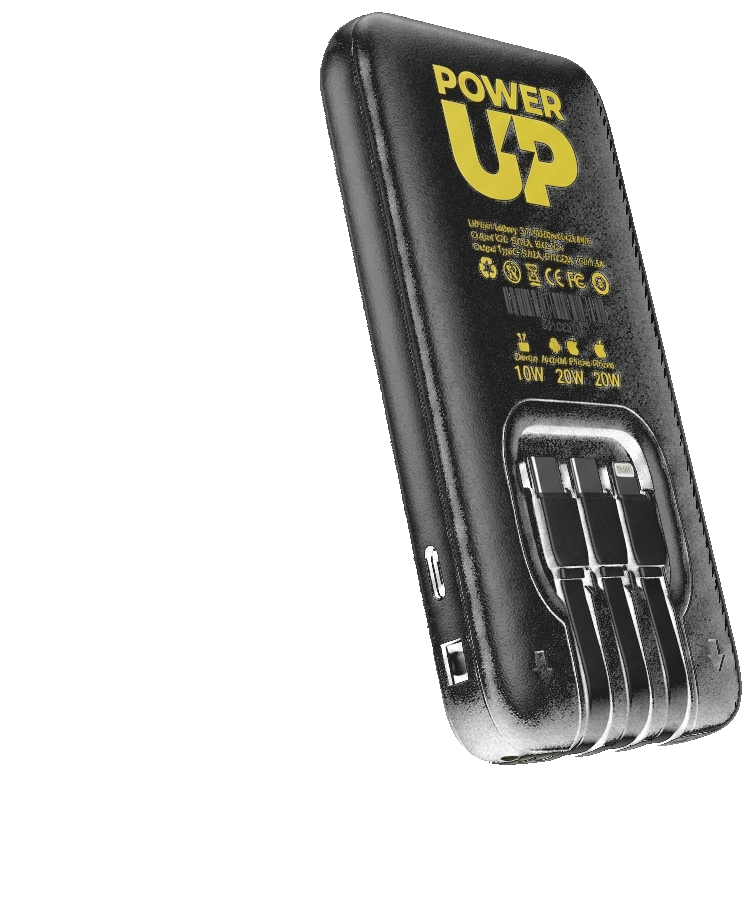 PowerUP power-банк — продуктовый рендер